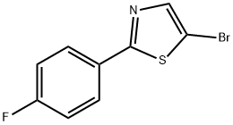 5-Bromo-2-(4-fluorophenyl)thiazole结构式