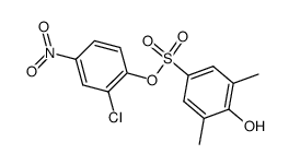 2-chloro-4-nitrophenyl 3,5-dimethyl-4-hydroxybenzenesulphonate结构式