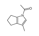 Cyclopenta[b]pyrrole, 1-acetyl-1,4,5,6-tetrahydro-3-methyl- (9CI)结构式