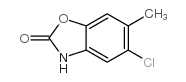 5-氯-6-甲基苯并[d]噁唑-2(3H)-酮结构式