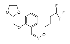 1-[2-(1,3-dioxolan-2-ylmethoxy)phenyl]-N-(4,4,4-trifluorobutoxy)methanimine Structure