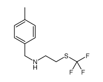 N-(4-Methylbenzyl)-2-[(trifluoromethyl)sulfanyl]ethanamine Structure