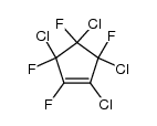 1,3,4,5-Tetrachlor-2,3,4,5-tetrafluor-1-cyclopenten结构式