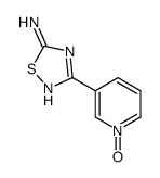 3-(1-oxidopyridin-1-ium-3-yl)-1,2,4-thiadiazol-5-amine Structure