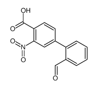 4-(2-formylphenyl)-2-nitrobenzoic acid Structure