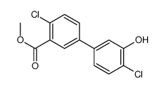 methyl 2-chloro-5-(4-chloro-3-hydroxyphenyl)benzoate结构式