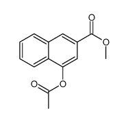 Methyl 4-acetoxy-2-naphthoate Structure