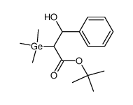 erythro-tert-butyl 3-hydroxy-3-phenyl-2-(trimethylgermyl)propanoate Structure