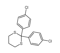 2,2-bis(4-chlorophenyl)-[1,3]dithiane Structure