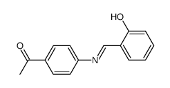 (E)-1-(4-(2-hydroxybenzylideneamino)phenyl)ethanone Structure