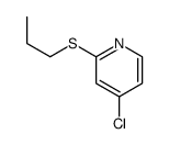 4-chloro-2-propylsulfanylpyridine Structure