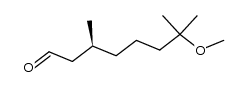 S-(-)-7-methoxy-3,7-dimethyloctanal结构式