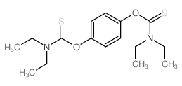 1-[4-(diethylthiocarbamoyloxy)phenoxy]-N,N-diethyl-methanethioamide Structure