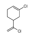 1-CHLORO-5-(1-CHLOROETHENYL)-CYCLOHEXENE结构式