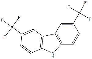 3,6-Bis(trifluoromethyl)-9H-carbazole Structure