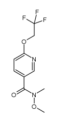 N-methoxy-N-methyl-6-(2,2,2-trifluoroethoxy)pyridine-3-carboxamide Structure