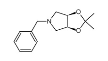 (3aR,6aS)-5-benzyl-2,2-dimethyltetrahydro-3aH-[1,3]dioxolo[4,5-c]pyrrole Structure