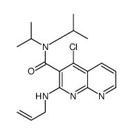 4-chloro-N,N-di(propan-2-yl)-2-(prop-2-enylamino)-1,8-naphthyridine-3-carboxamide Structure