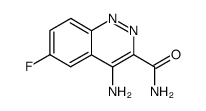 4-amino-6-fluorocinnoline-3-carboxamide结构式