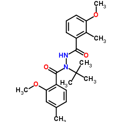 3-Methoxy-N'-(2-methoxy-4-methylbenzoyl)-2-methyl-N'-(2-methyl-2-propanyl)benzohydrazide结构式