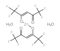 ZINC HEXAFLUOROACETYLACETONATE DIHYDRATE Structure