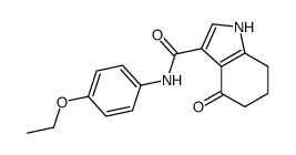 N-(4-ethoxyphenyl)-4-oxo-1,5,6,7-tetrahydroindole-3-carboxamide Structure