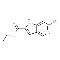 Ethyl 6-bromo-1H-pyrrolo[3,2-c]pyridine-2-carboxylate Structure