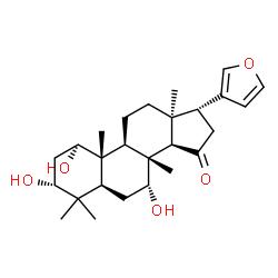 (13α,17α)-21,23-Epoxy-1α,3α,7α-trihydroxy-4,4,8-trimethyl-24-nor-5α-chola-20,22-dien-15-one structure