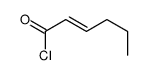 hex-2-enoyl chloride Structure