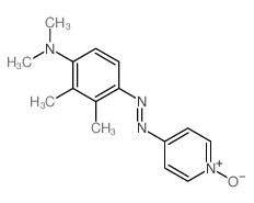 Benzenamine,N,N,2,3-tetramethyl-4-[2-(1-oxido-4-pyridinyl)diazenyl]-结构式