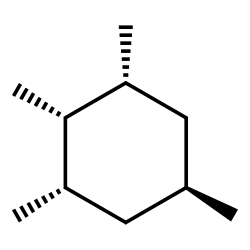 (1alpha,2alpha,3alpha,5beta)-1,2,3,5-tetramethylcyclohexane结构式