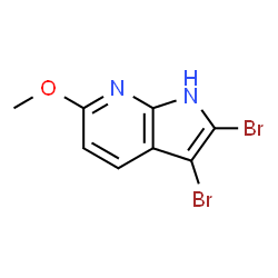 2,3-Dibromo-6-methoxy-1H-pyrrolo[2,3-b]pyridine structure