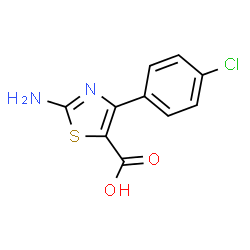 2-AMINO-4-(4-CHLOROPHENYL)-5-THIAZOLECARBOXYLIC ACID structure