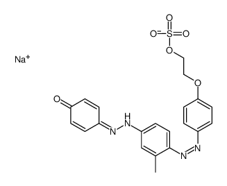 sodium 2-[p-[[4-[(p-hydroxyphenyl)azo]-o-tolyl]azo]phenoxy]ethyl sulphate picture