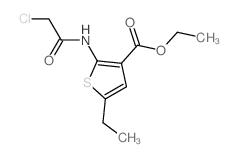 2-(2-CHLORO-ACETYLAMINO)-5-ETHYL-THIOPHENE-3-CARBOXYLIC ACID ETHYL ESTER structure