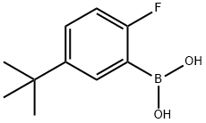 (5-tert-Butyl-2-fluorophenyl)boronic acid structure