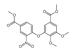 2,3-Dimethoxy-2'-nitrodiphenylether-4',5-dicarbonsaeuredimethylester结构式