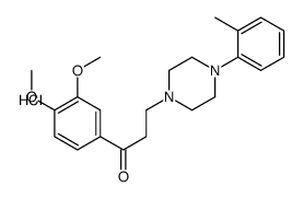 1-(3,4-dimethoxyphenyl)-3-[4-(2-methylphenyl)piperazin-1-yl]propan-1-one,hydrochloride Structure