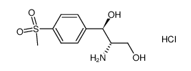 D-(-)-threo-2-amino-3-[4-(methylsulfonyl)phenyl]-1,3-propanediol hydrochloride结构式