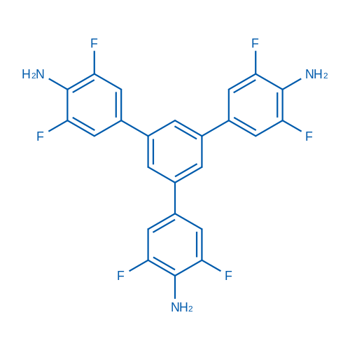 5'-(4-Amino-3,5-difluorophenyl)-3,3'',5,5''-tetrafluoro-[1,1':3',1''-terphenyl]-4,4''-diamine Structure