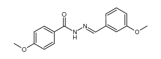 4-methoxy-N'-(3-methoxybenzylidene)benzohydrazide Structure