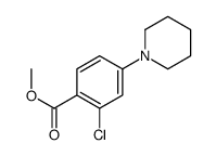 methyl 2-chloro-4-piperidinobenzenecarboxylate结构式