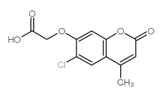 (6-CHLORO-4-METHYL-2-OXO-2H-CHROMEN-7-YLOXY)-ACETIC ACID结构式