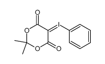 2-phenyliodonio-5,5-dimethyl-4,6-dioxa-1,3-dioxocyclohexane methylide Structure