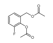 2-acetoxy-3-fluorobenzyl acetate Structure