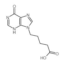 5-(6-oxo-3H-purin-9-yl)pentanoic acid结构式