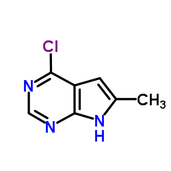 4-Chloro-6-methyl-7H-pyrrolo[2,3-d]pyrimidine Structure