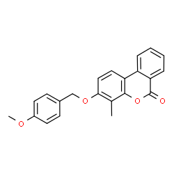 3-[(4-methoxyphenyl)methoxy]-4-methylbenzo[c]chromen-6-one结构式