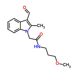 2-(3-Formyl-2-methyl-1H-indol-1-yl)-N-(3-methoxypropyl)acetamide Structure