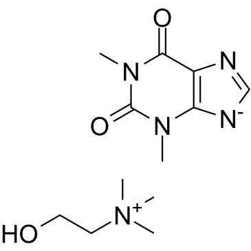 choline thieophyllinate Structure